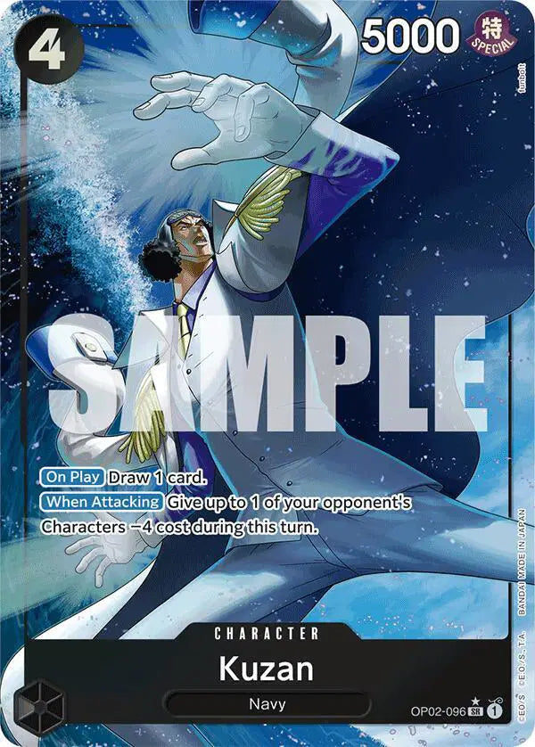 Kuzan (OP02-096) (Alternate Art) - OP02-096 - Premium Booster