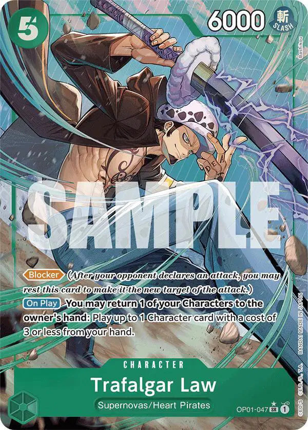 Trafalgar Law (OP01-047) (Alternate Art) - OP01-047 - Premium Booster