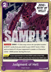 Judgment of Hell (Jolly Roger Foil) - OP02-089 - Premium Booster