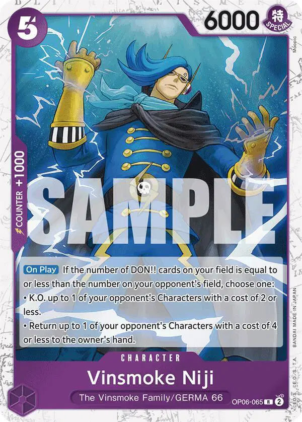 Vinsmoke Niji (OP06-065) (Jolly Roger Foil) - OP06-065 - Premium Booster
