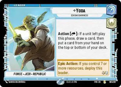 Yoda - Sensing Darkness - TWI-004 - Twilight of the Republic