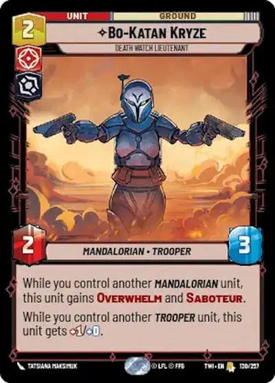 Bo-Katan Kryze - Death Watch Lieutenant - TWI-130 - Twilight of the Republic