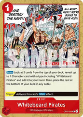 Whitebeard Pirates (ST15 - ST20 Release Event Pack) - OP02-022 - One Piece Promotion Cards