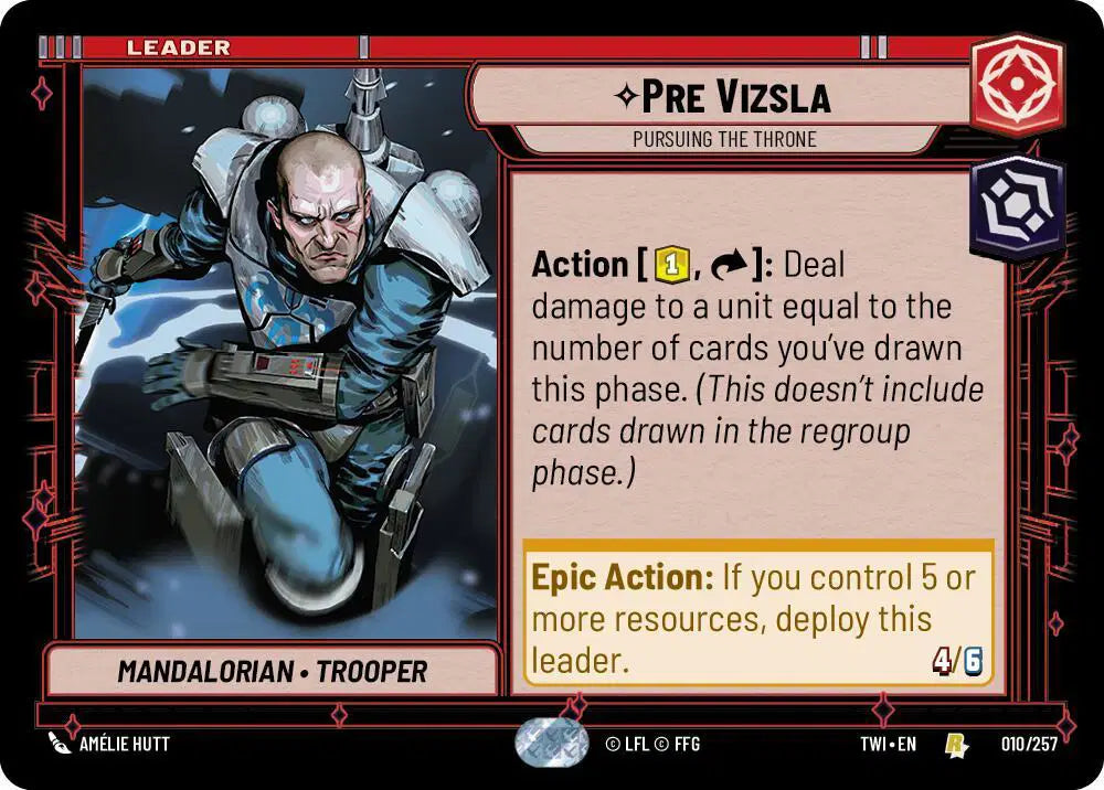 Pre Vizsla - Pursuing the Throne - TWI-010 - Twilight of the Republic