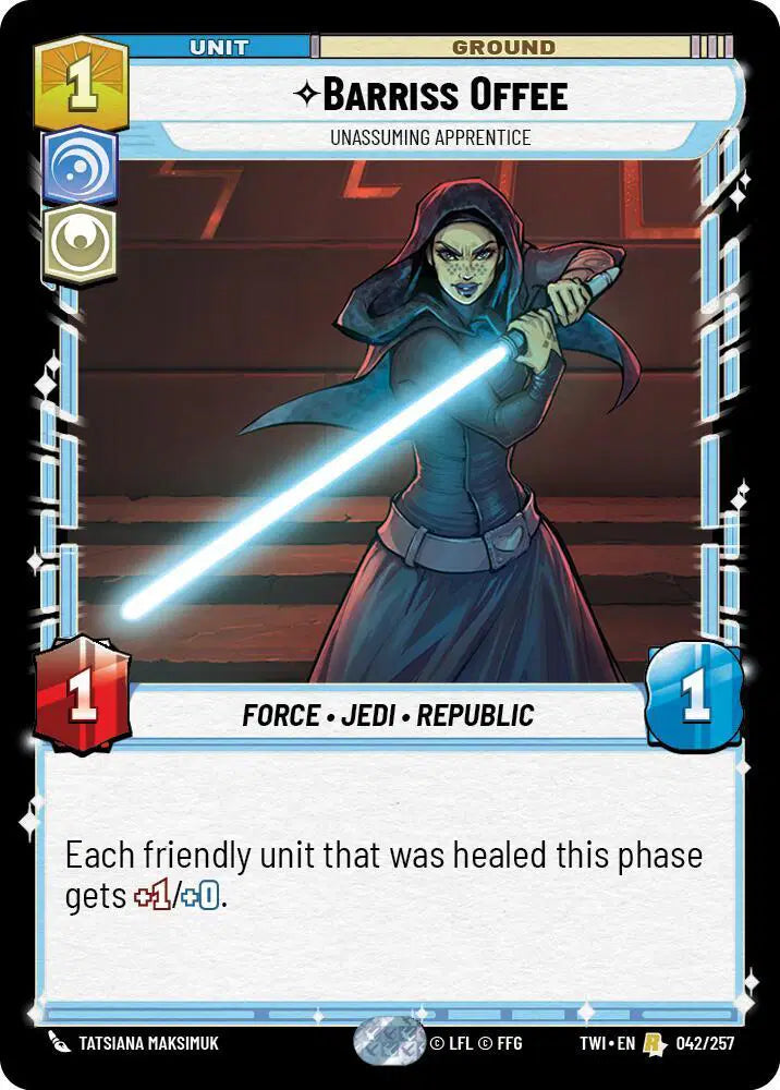 Barriss Offee - Unassuming Apprentice - TWI-042 - Twilight of the Republic