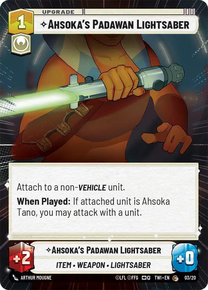 Ahsoka's Padawan Lightsaber (Hyperspace) - WPP-003 - Weekly Play Promos