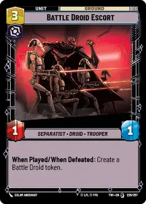 Battle Droid Escort (Hyperspace) - WPP-5 - Weekly Play Promos
