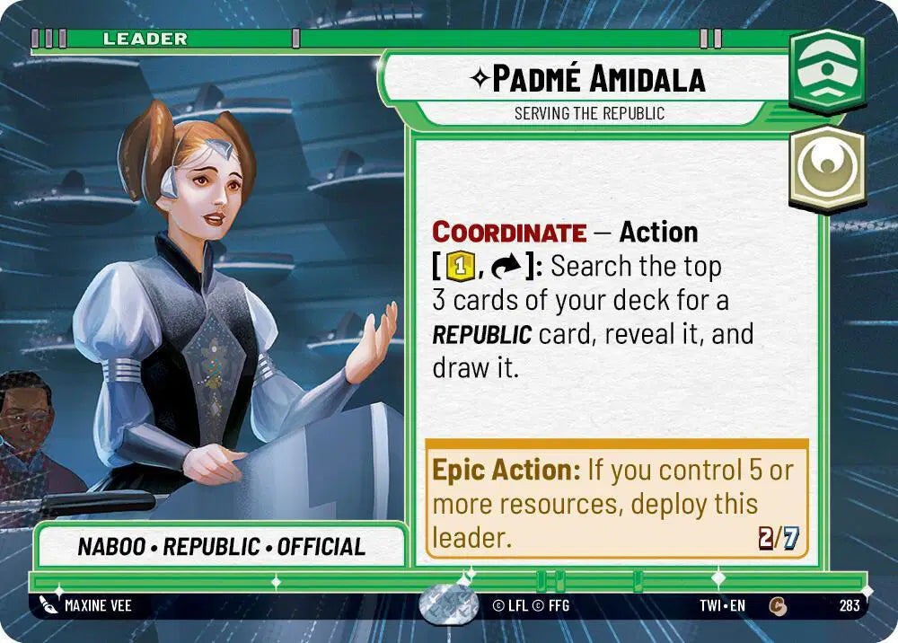 Padmé Amidala - Serving the Republic (Hyperspace) - TWI-283 - Twilight of the Republic