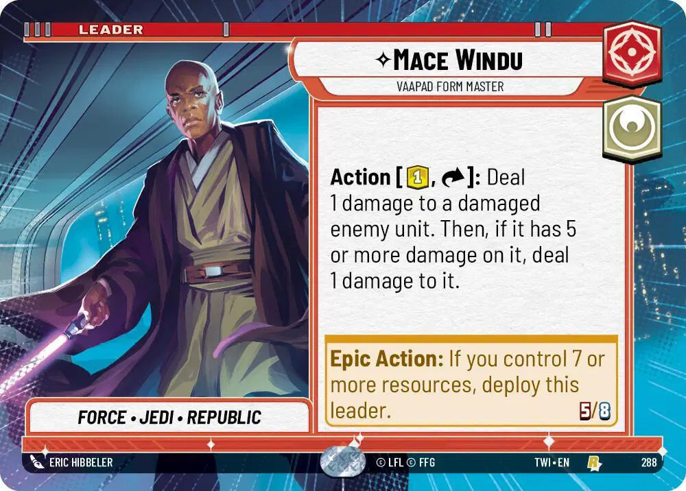 Mace Windu - Vaapad Form Master (Hyperspace) - TWI-288 - Twilight of the Republic