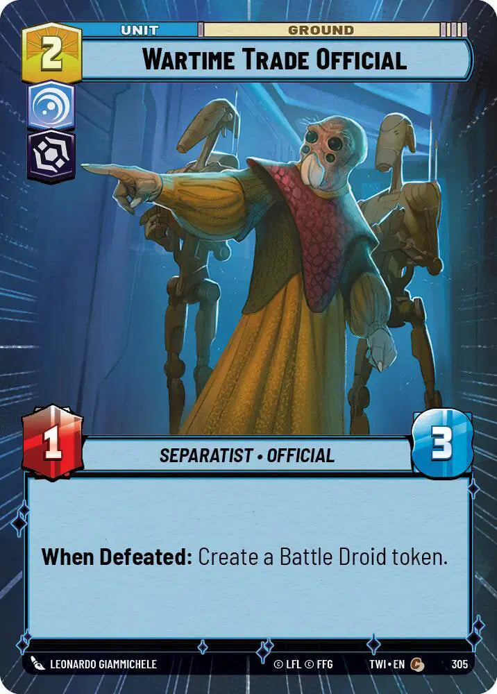 Wartime Trade Official (Hyperspace) - TWI-305 - Twilight of the Republic