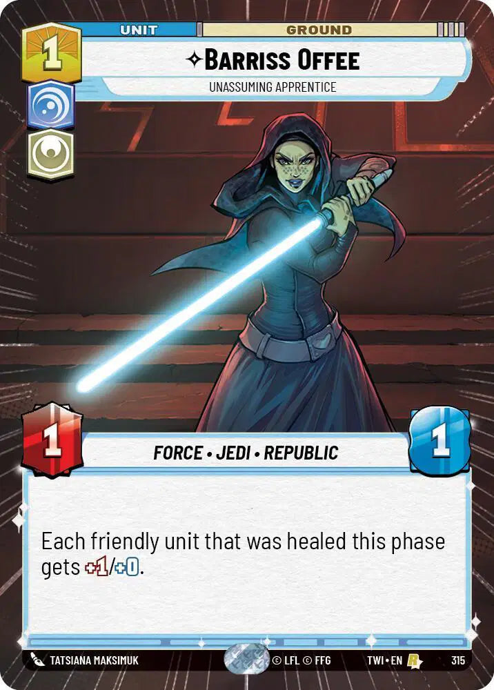 Barriss Offee - Unassuming Apprentice (Hyperspace) - TWI-315 - Twilight of the Republic
