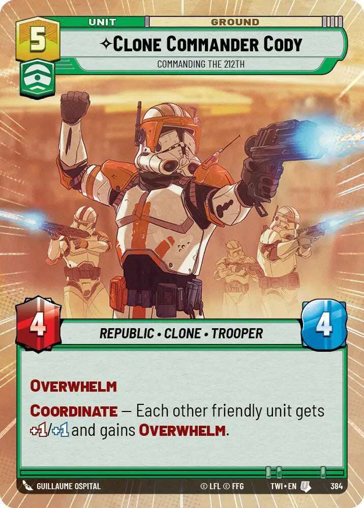 Clone Commander Cody - Commanding the 212th (Hyperspace) - TWI-384 - Twilight of the Republic