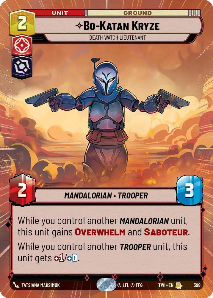 Bo-Katan Kryze - Death Watch Lieutenant (Hyperspace) - TWI-398 - Twilight of the Republic