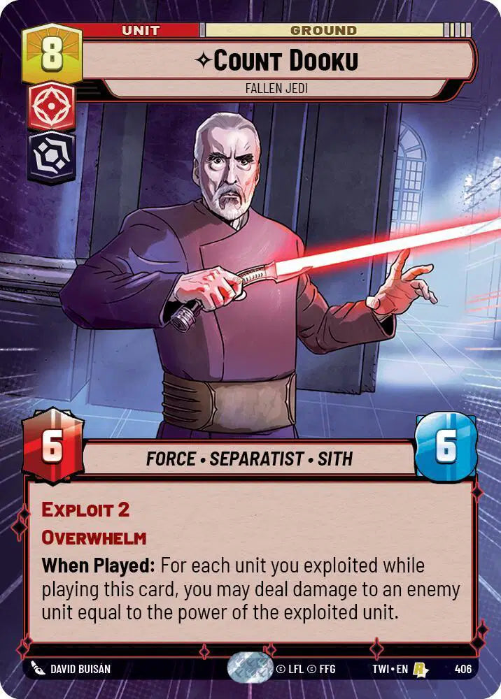 Count Dooku - Fallen Jedi (Hyperspace) - TWI-406 - Twilight of the Republic