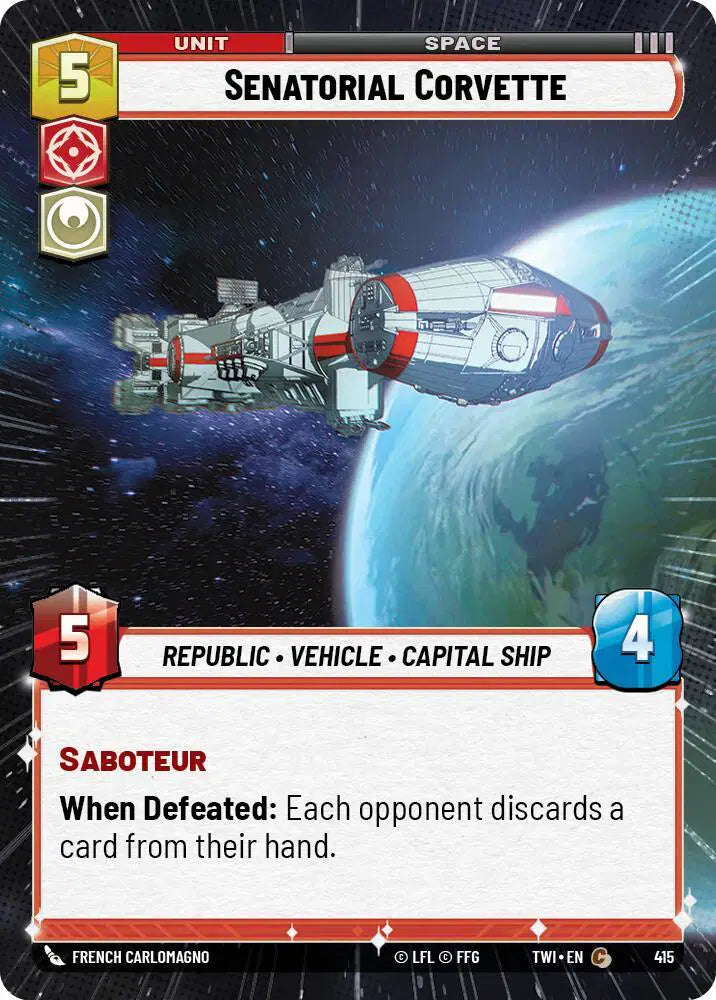 Senatorial Corvette (Hyperspace) - TWI-415 - Twilight of the Republic