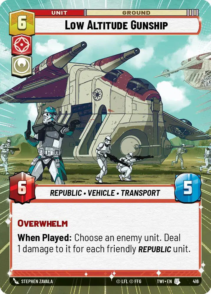 Low Altitude Gunship (Hyperspace) - TWI-416 - Twilight of the Republic