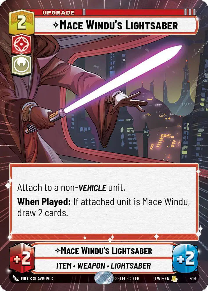 Mace Windu's Lightsaber (Hyperspace) - TWI-419 - Twilight of the Republic