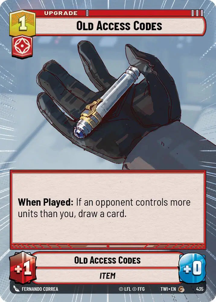 Old Access Codes (Hyperspace) - TWI-435 - Twilight of the Republic