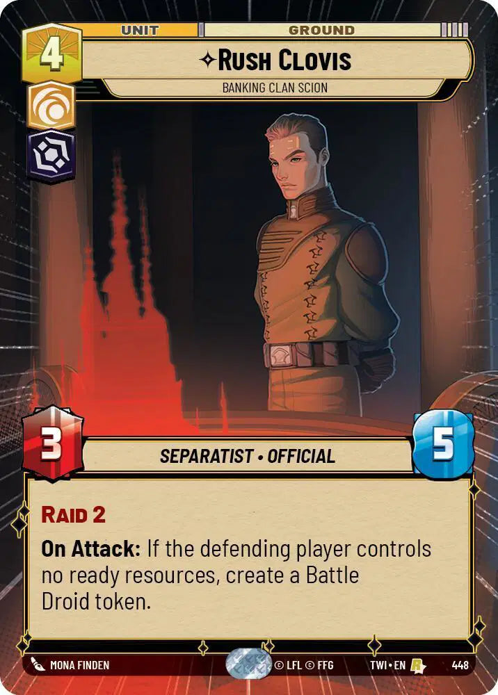 Rush Clovis - Banking Clan Scion (Hyperspace) - TWI-448 - Twilight of the Republic