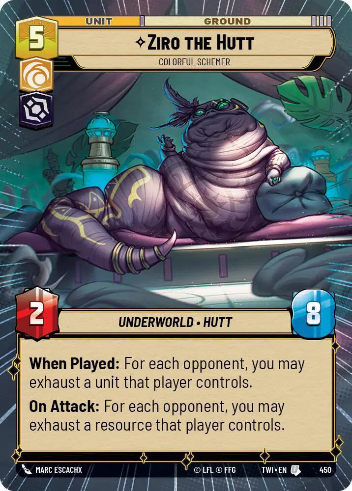 Ziro the Hutt - Colorful Schemer (Hyperspace) - TWI-450 - Twilight of the Republic