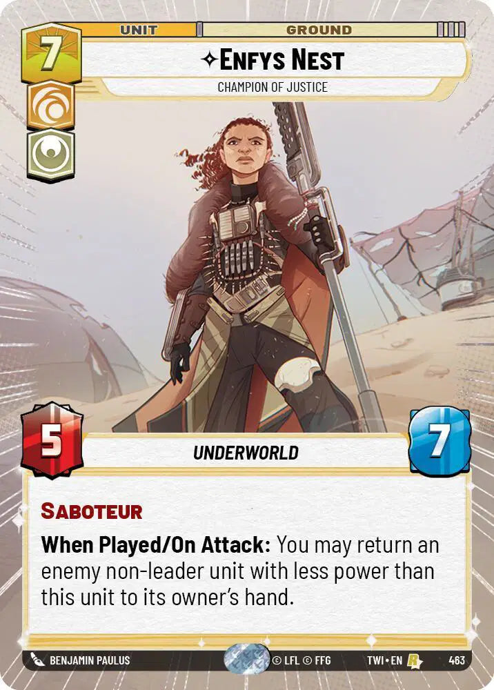 Enfys Nest - Champion of Justice (Hyperspace) - TWI-463 - Twilight of the Republic