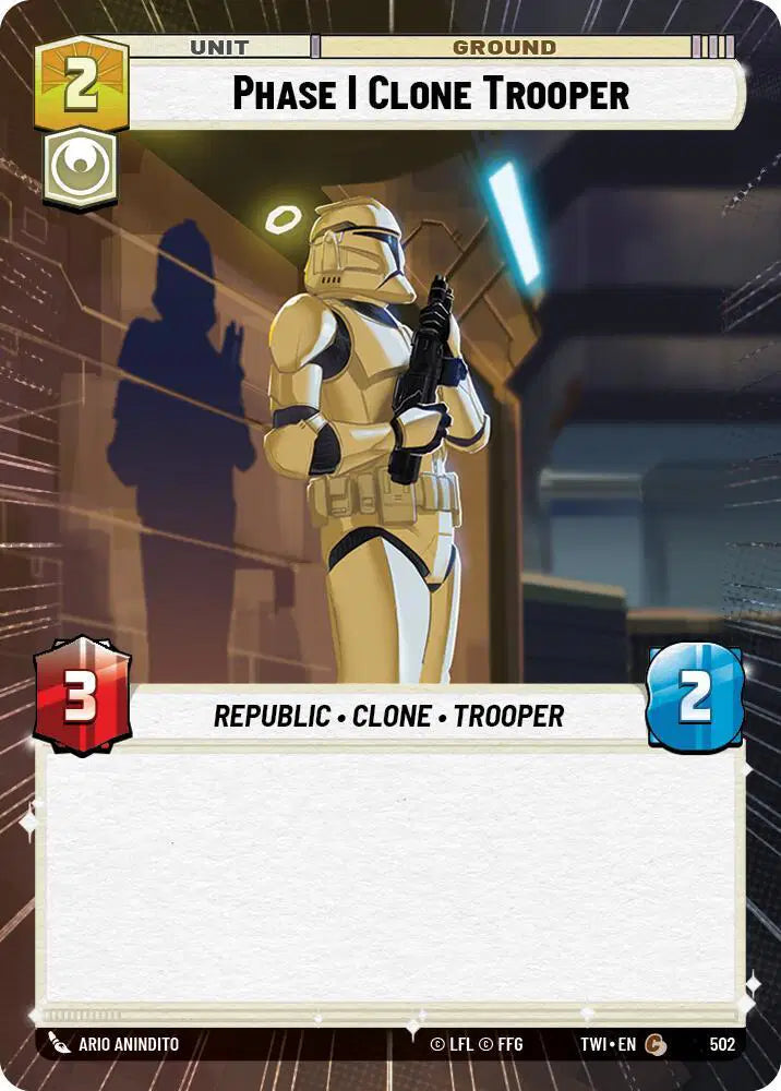 Phase I Clone Trooper (Hyperspace) - TWI-502 - Twilight of the Republic