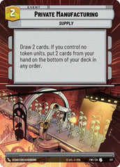 Private Manufacturing (Hyperspace) - TWI-517 - Twilight of the Republic