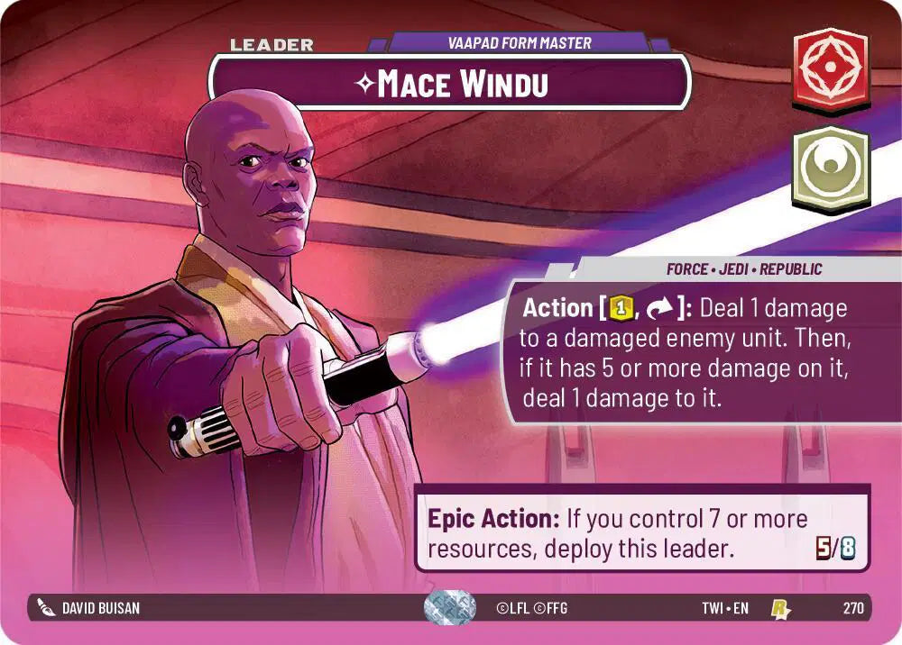 Mace Windu - Vaapad Form Master (Showcase) - TWI-270 - Twilight of the Republic