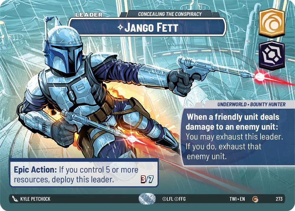 Jango Fett - Concealing the Conspiracy (Showcase) - TWI-273 - Twilight of the Republic
