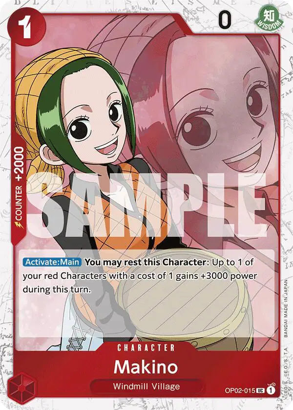Makino (Jolly Roger Foil) - OP02-015 - Premium Booster