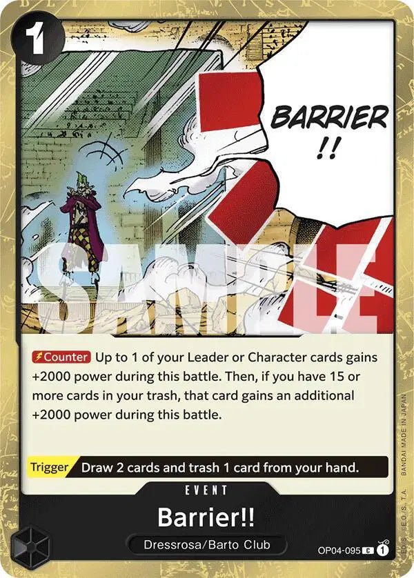 Barrier!! (Jolly Roger Foil) - OP04-095 - Premium Booster