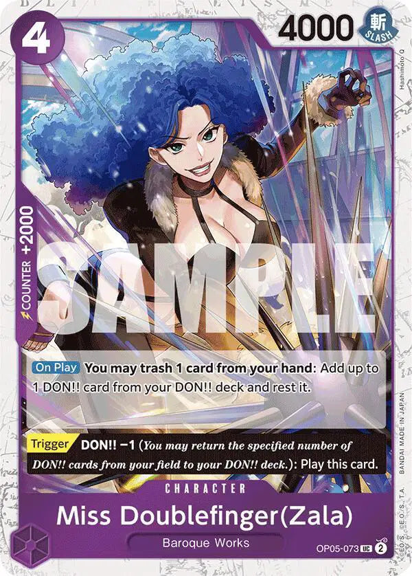 Miss Doublefinger(Zala) (Jolly Roger Foil) - OP05-073 - Premium Booster