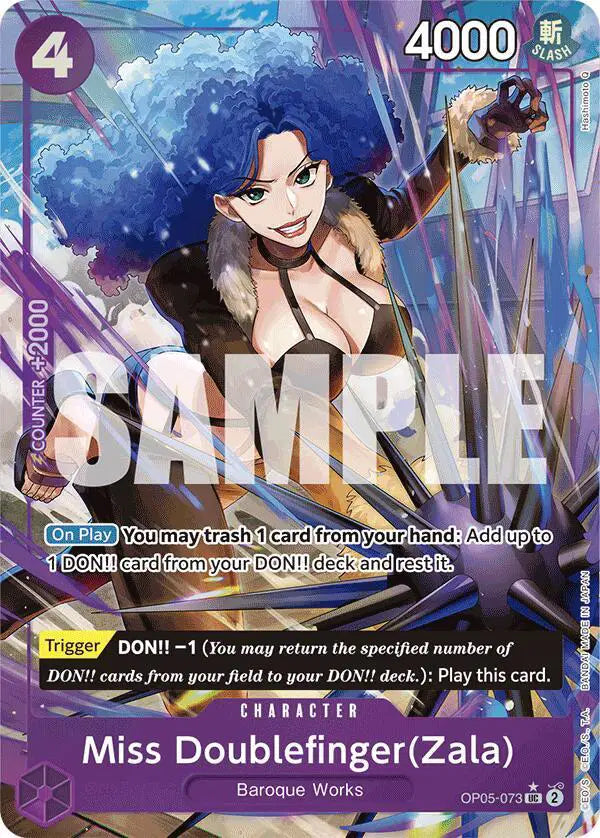 Miss Doublefinger(Zala) (Full Art) - OP05-073 - Premium Booster