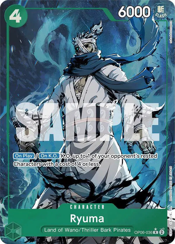 Ryuma (Alternate Art) - OP06-036 - Premium Booster