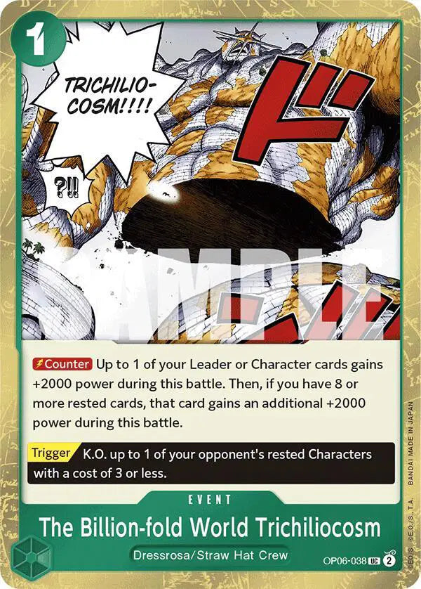 The Billion-fold World Trichiliocosm (Jolly Roger Foil) - OP06-038 - Premium Booster