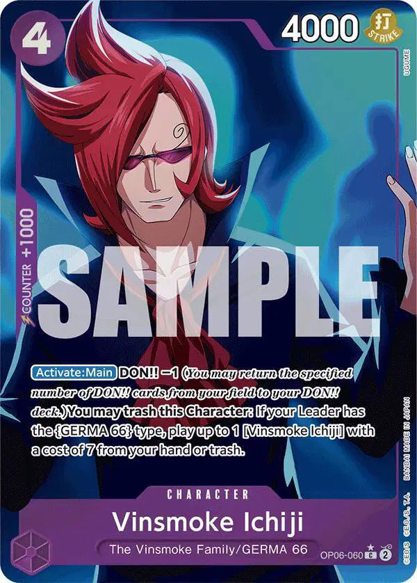 Vinsmoke Ichiji (OP06-060) (Full Art) - OP06-060 - Premium Booster