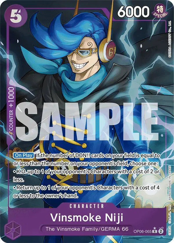 Vinsmoke Niji (OP06-065) (Alternate Art) - OP06-065 - Premium Booster