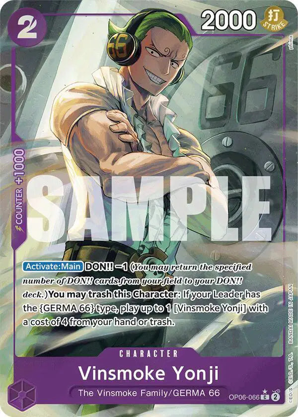 Vinsmoke Yonji (OP06-066) (Full Art) - OP06-066 - Premium Booster