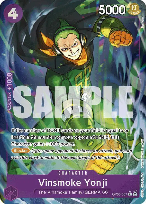 Vinsmoke Yonji (OP06-067) (Full Art) - OP06-067 - Premium Booster