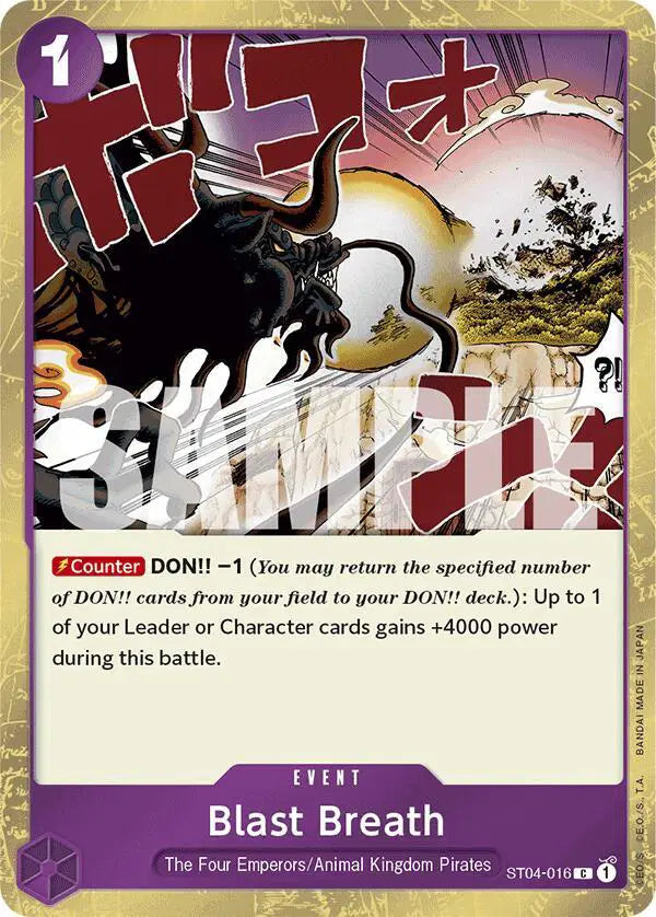 Blast Breath (Jolly Roger Foil) - ST04-016 - Premium Booster