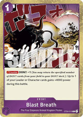 Blast Breath (Jolly Roger Foil) - ST04-016 - Premium Booster