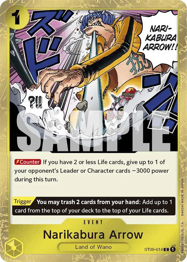Narikabura Arrow (Jolly Roger Foil) - ST09-014 - Premium Booster