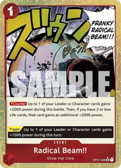 Radical Beam!! (Textured Foil) - OP01-029 - Premium Booster