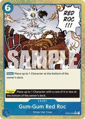 Gum-Gum Red Roc (Textured Foil) - OP04-056 - Premium Booster