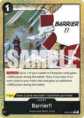 Barrier!! (Textured Foil) - OP04-095 - Premium Booster