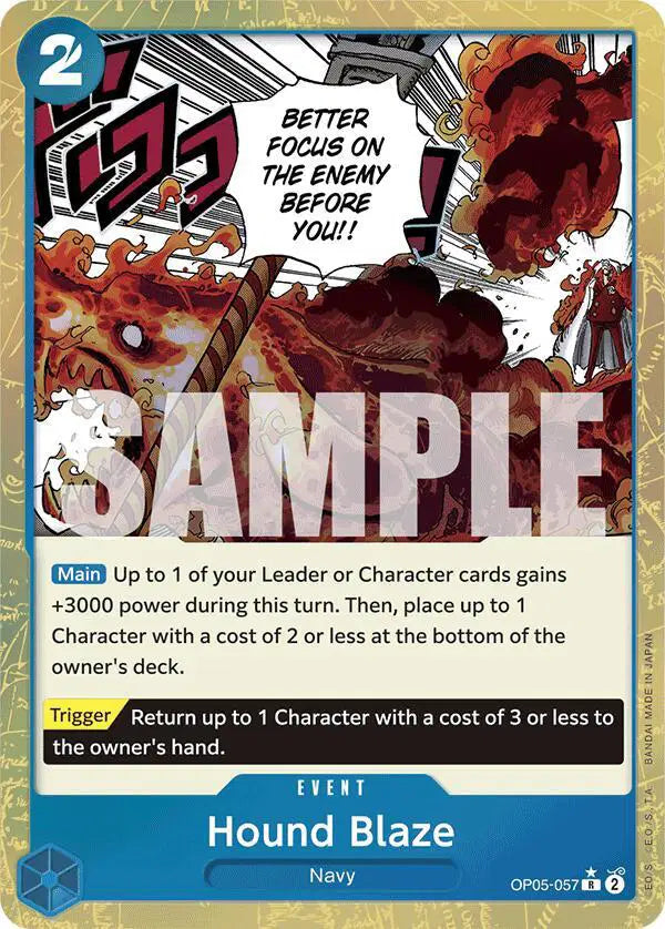 Hound Blaze (Textured Foil) - OP05-057 - Premium Booster