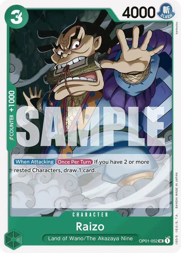 Raizo (Reprint) - OP01-052 - Premium Booster