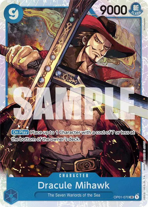 Dracule Mihawk (OP01-070) (Reprint) - OP01-070 - Premium Booster
