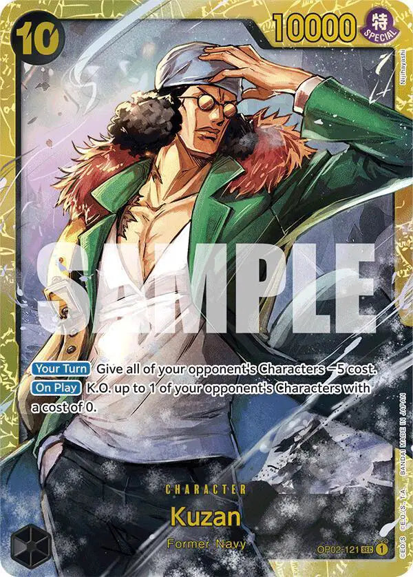 Kuzan (OP02-121) (Reprint) - OP02-121 - Premium Booster