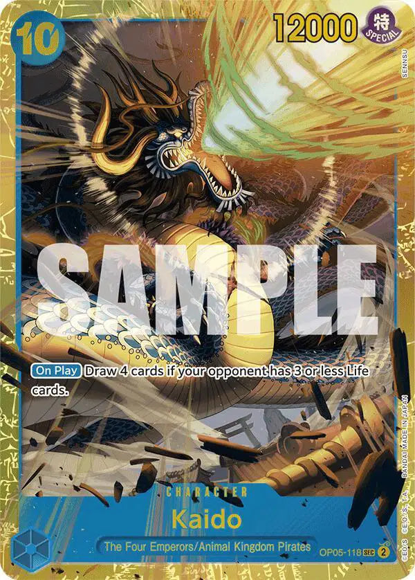 Kaido (OP05-118) (Reprint) - OP05-118 - Premium Booster
